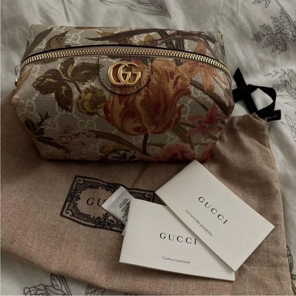 Gucci Floral Beige Women's Bag - Picture 14 of 15